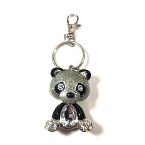Panda Keychain Bling Backpack Charm Rhinestone Panda Bear Purse Charms